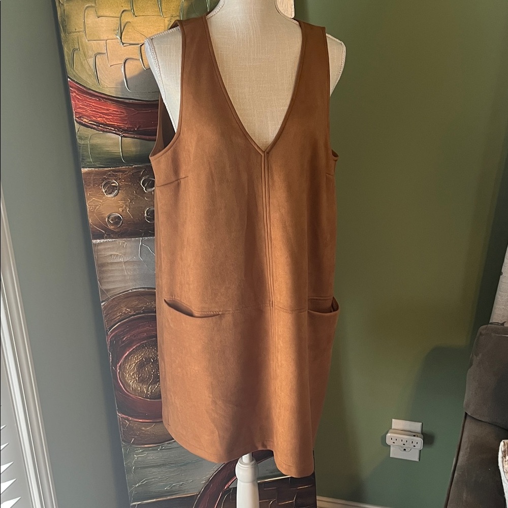 ANTONIO MELANI Brown Sleeveless Dress, Size 12
